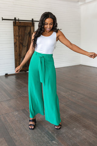 On The Other Side Wide Leg Pants in Green II