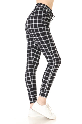 Your New Favorite Joggers in Black Plaid