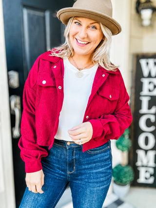 Over the Top Long Sleeve Cropped Jacket