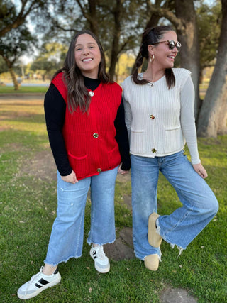 Meet In The Middle Sweater Vest in Two Colors