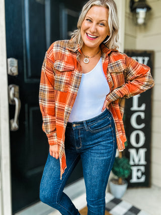 Falling For You Plaid Flannel - Mulitple Colors