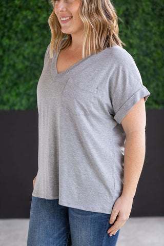 IN STOCK Sierra Pocket Tops - Grey