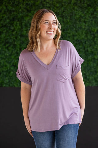 IN STOCK Sierra Pocket Tops - Dusty Purple