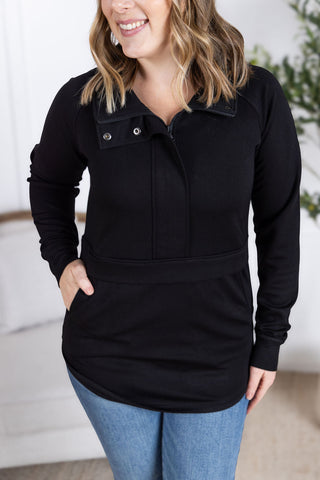 IN STOCK Mia Scuba Halfzip - Black