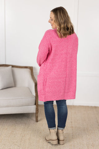 IN STOCK Madison Cozy Cardigan - Pink