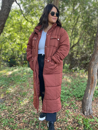 Wrap Me Up Full Length Puffer Jacket