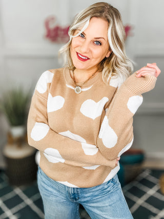 Faint of Heart Knit Sweater Top