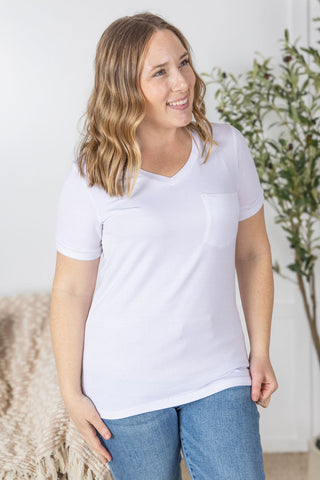 IN STOCK Sophie Pocket Tee - White