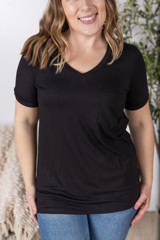 IN STOCK Sophie Pocket Tee - Black