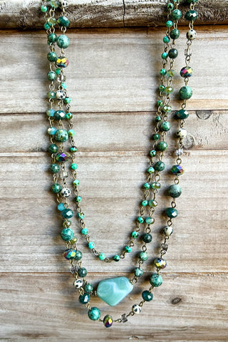 Camden Necklace Turquoise Magnetic Closure