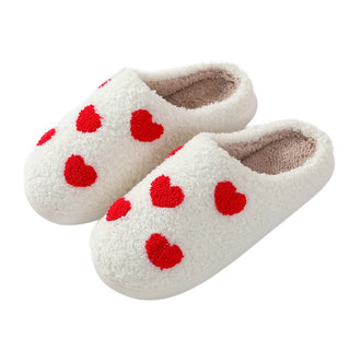 Soul Much Love Plush Heart Slippers