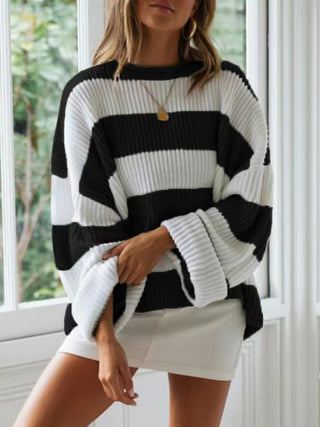 Simply Sweet Colorblock Striped Cozy Sweater