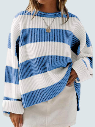 Simply Sweet Colorblock Striped Cozy Sweater