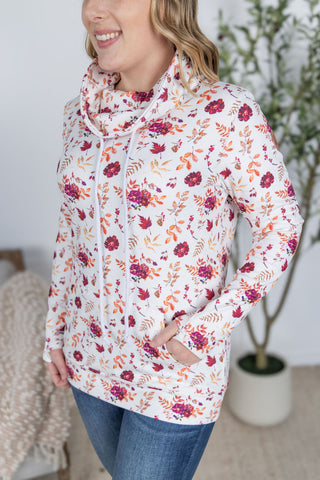IN STOCK Soft Funnel Neck - Autumn Floral