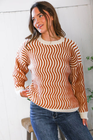 Cinnamon Swirls Cozy Pullover