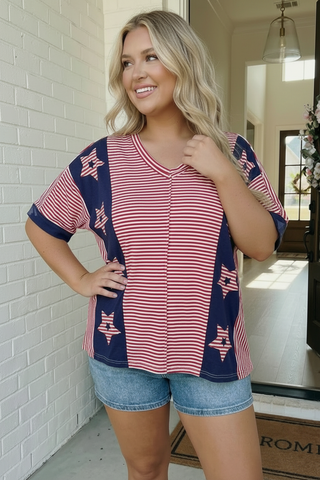 Stars and Stripes Forever Oversized Top