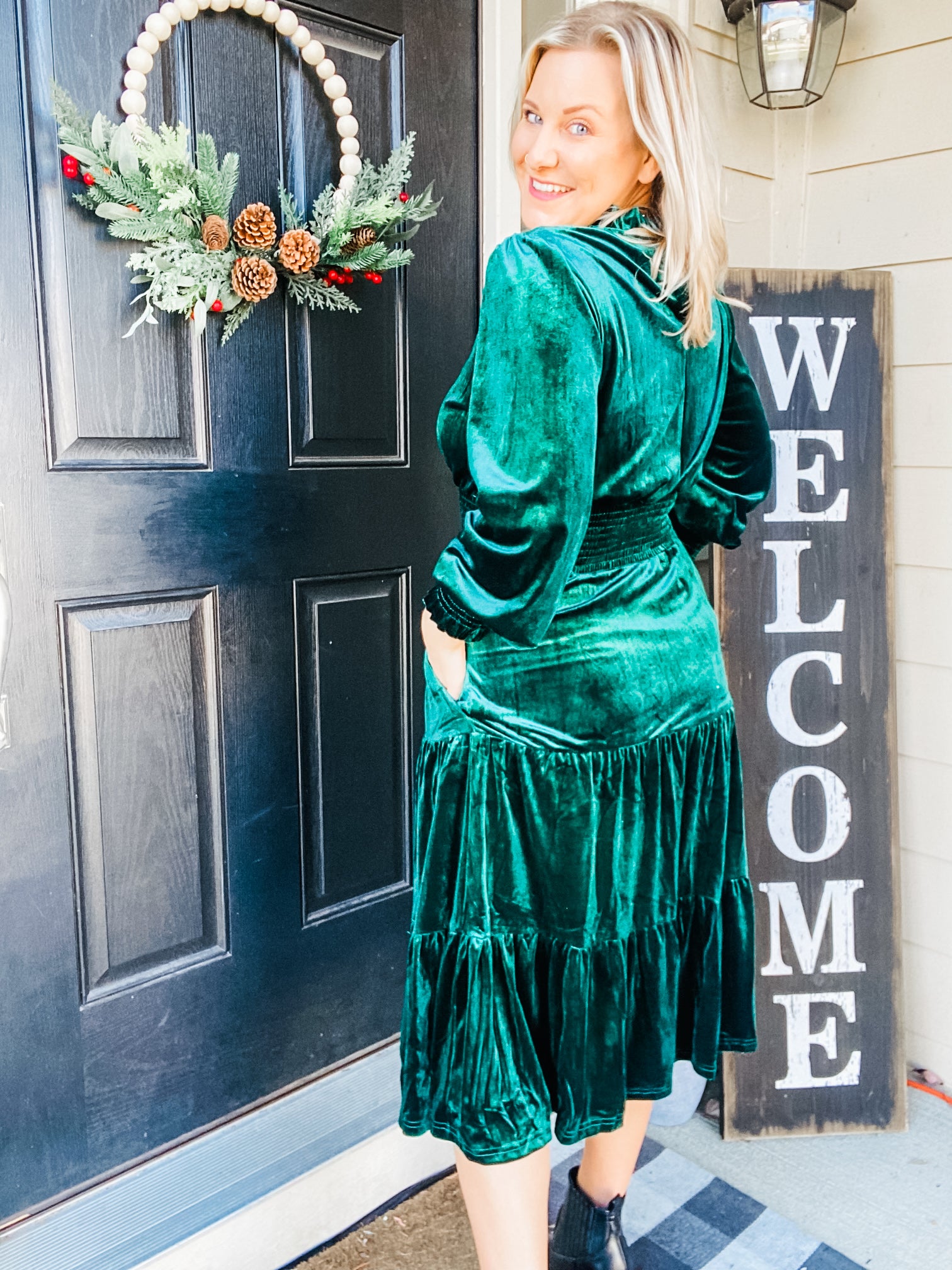 hunter green holiday dress Hunter Green Christmas & Holiday Dress in Satin By May Queen MQ1953 Hunter Green / 16