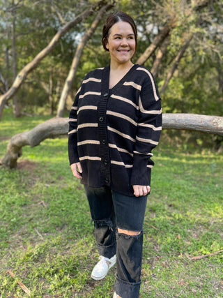 Brooks Striped Cardigan
