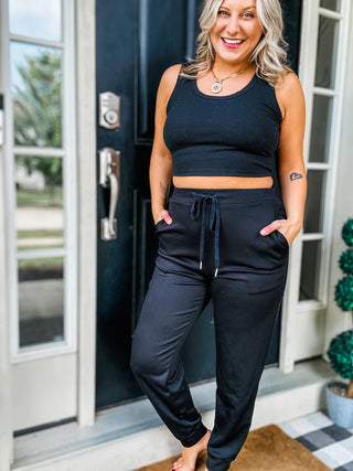 The Greatest Air Scuba Drawstring High Waist Joggers