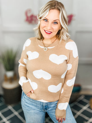 Faint of Heart Knit Sweater Top