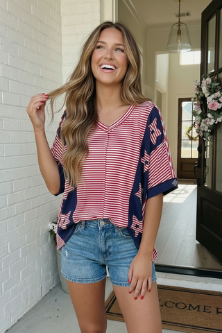 Stars and Stripes Forever Oversized Top