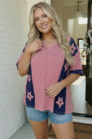 Stars and Stripes Forever Oversized Top