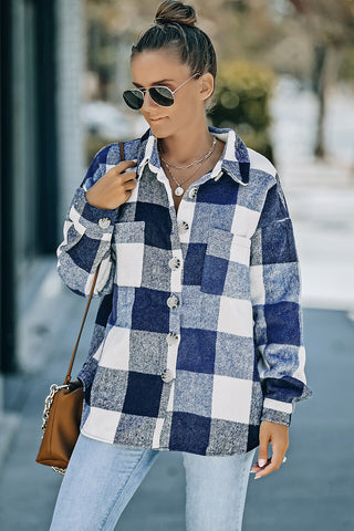 Coffee Date Plaid Button Up Shacket