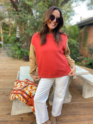 Scottie Two Tone Sweatshirt in Three Colors