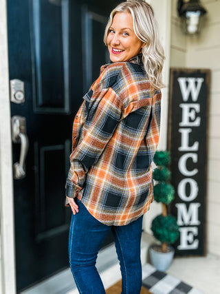 Falling For You Plaid Flannel - Mulitple Colors