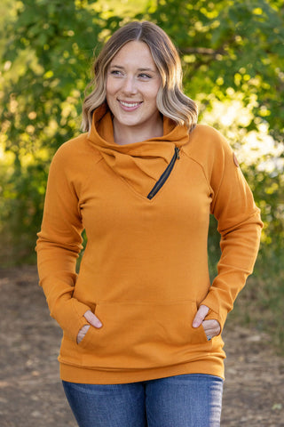 IN STOCK Classic Zoey ZipCowl Sweatshirt - Camel