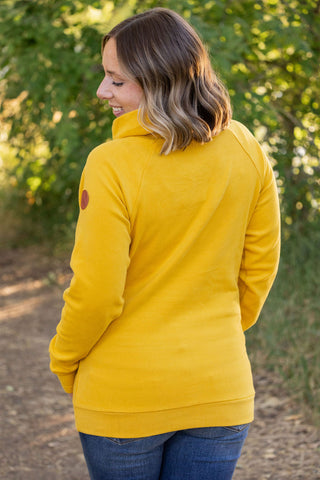 IN STOCK Classic Zoey ZipCowl Sweatshirt - Mustard