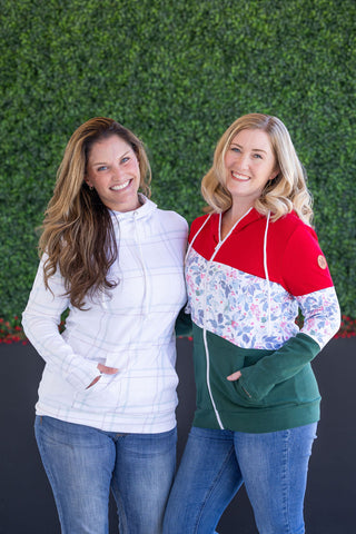 IN STOCK Colorblock Fullzip - Red, Winter Berry, Evergreen