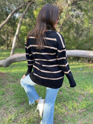 Brooks Striped Cardigan