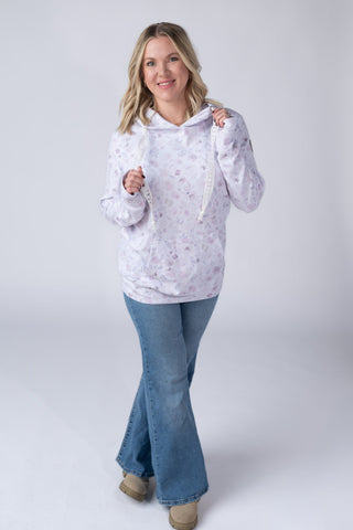 IN STOCK Hailey Pullover Hoodie - Blush Floral