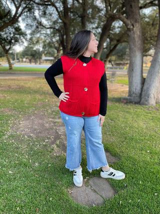 Meet In The Middle Sweater Vest in Two Colors