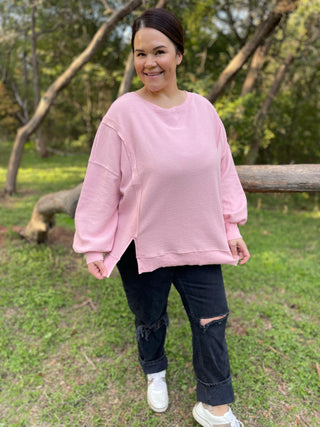 Thinking It Over Waffle Knit Pullover in Three Colors