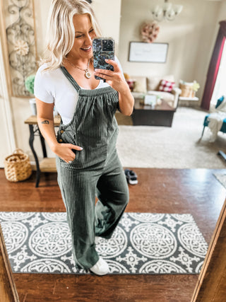 Sassy Corduroy Overalls