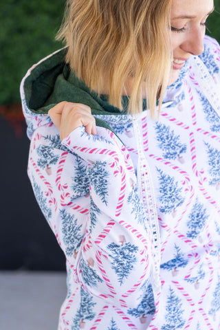 IN STOCK Hailey Pullover Hoodie - Candy Cane Lane