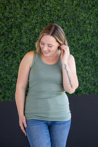 IN STOCK Ava Tank - Sage
