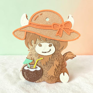 MADE TO ORDER Cabana Cow Freshie