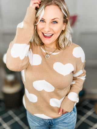 Faint of Heart Knit Sweater Top