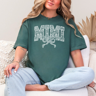 Lace Names Graphic Tee in Spruce