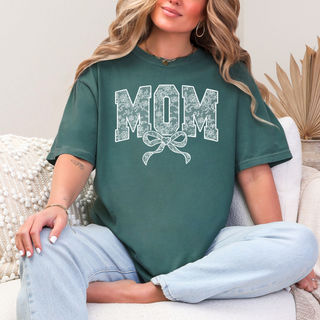 Lace Names Graphic Tee in Spruce