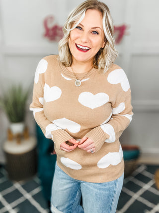 Faint of Heart Knit Sweater Top