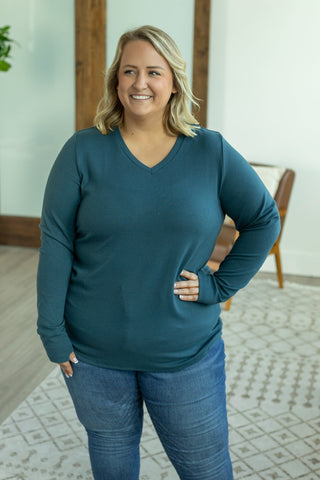 IN STOCK Leah Long Sleeve Top - Teal