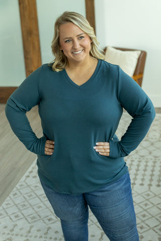 IN STOCK Leah Long Sleeve Top - Teal