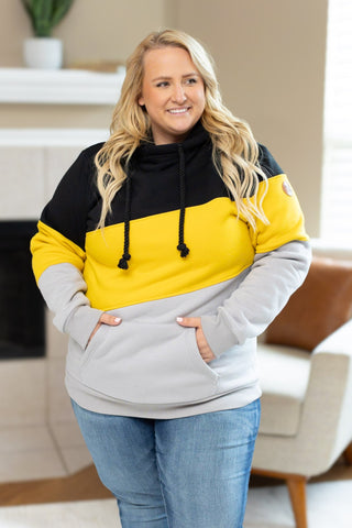 IN STOCK Lizzie Women's Hoodie | Pittsburgh Black, Yellow, Grey