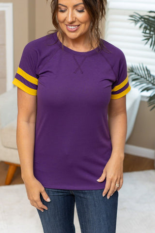 IN STOCK Kylie Tee - Minnesota Purple and Yellow