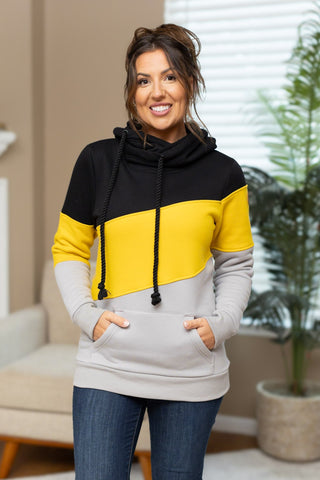 IN STOCK Lizzie Women's Hoodie | Pittsburgh Black, Yellow, Grey