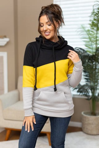 IN STOCK Lizzie Women's Hoodie | Pittsburgh Black, Yellow, Grey